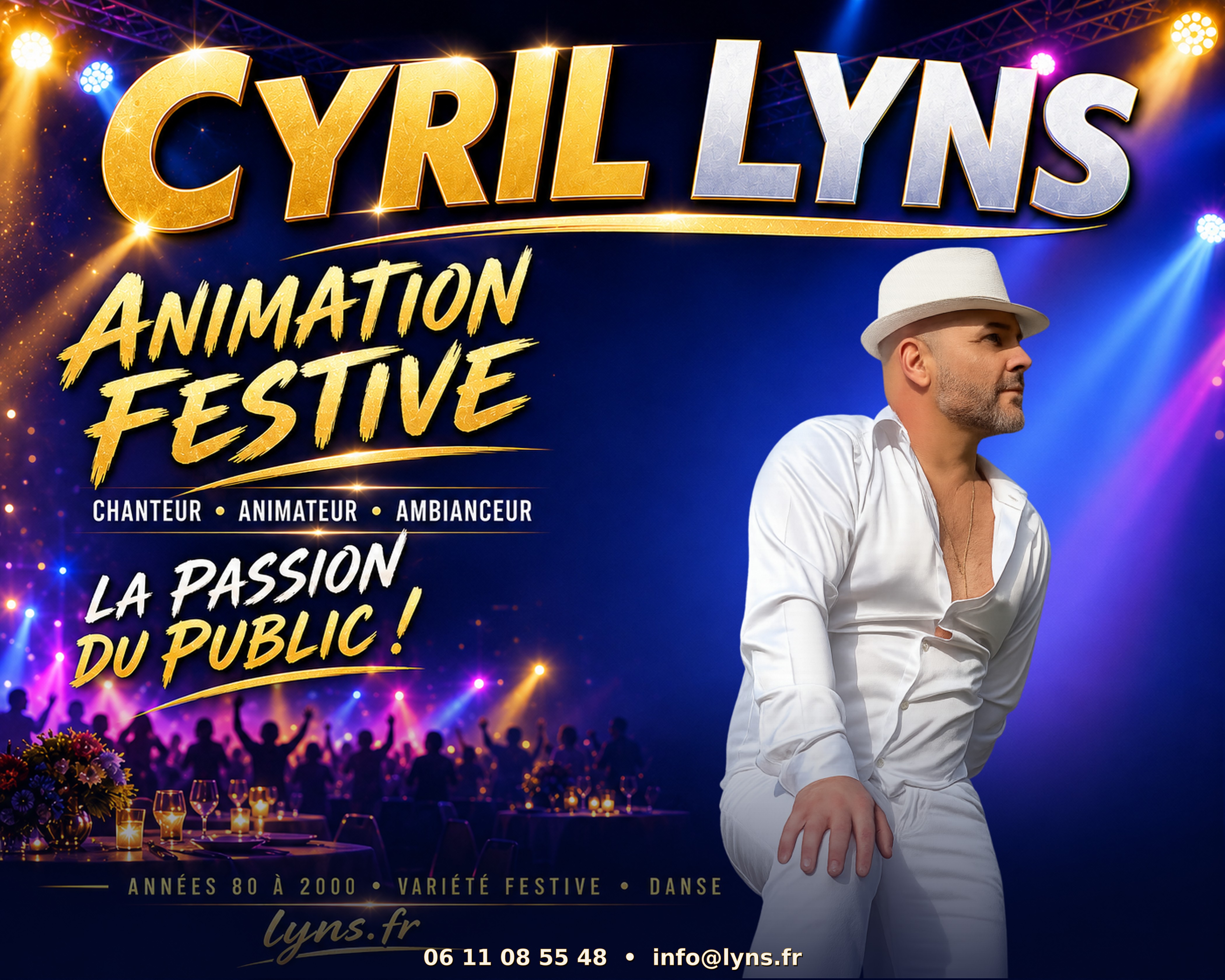 Grande affiche Cyril Lyns 150 x 120 cm