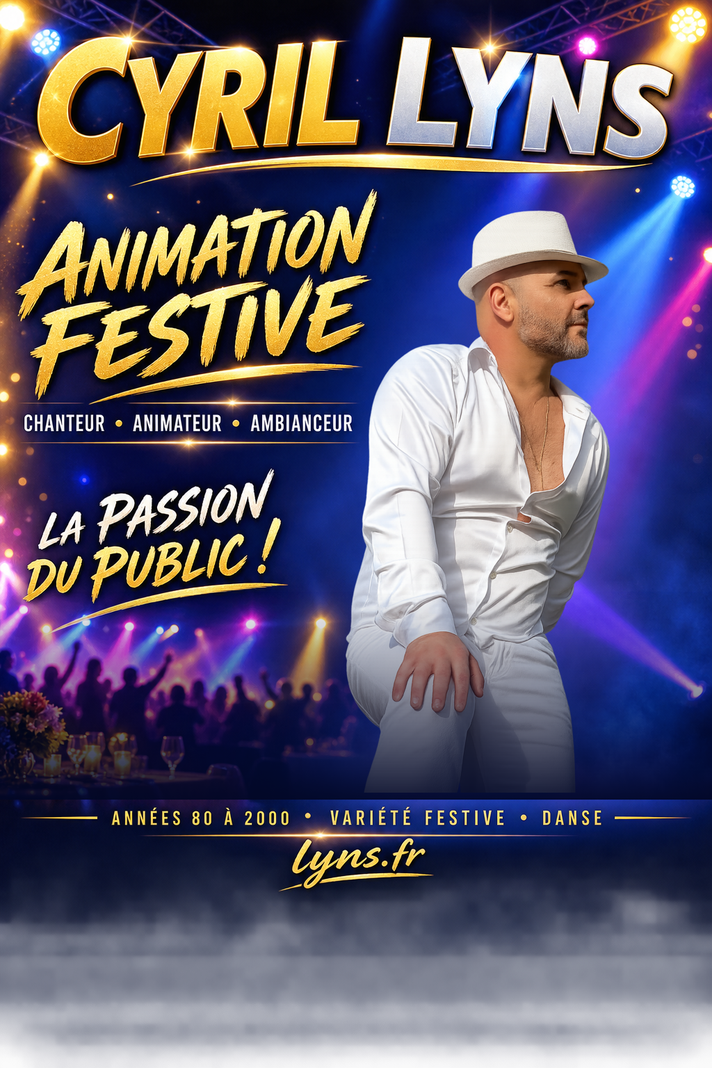 Affiche animation festive - photo originale